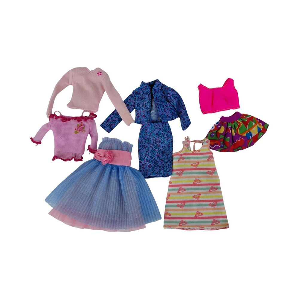 BARBIE Doll Clothes Pink Label Lot of 8 Dresses Suit Skirt Jacket